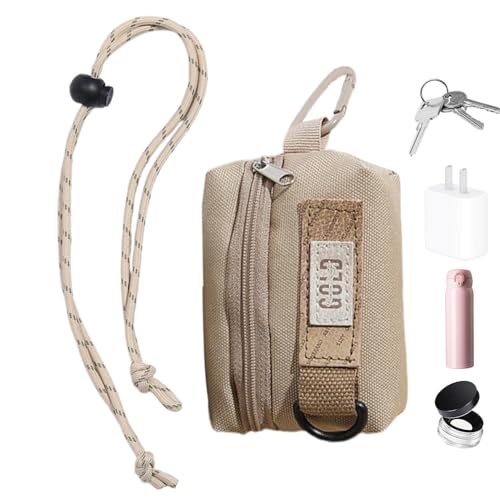 Kompakte Münzschultertasche, lässige Tragetasche, tragbare kleine Münzbörse, kompakte Schlüsseltasche zum Wandern, Klettern, Radfahren, khaki, Refer to description, Unisex Kompakte Münzschultertasche, lässige Tragetasche, tragbare kleine Münzbörse, kompakte Schlüsseltasche zum Wandern, Klettern, Radfahren, khaki, Refer to description, Unisex von Generisch