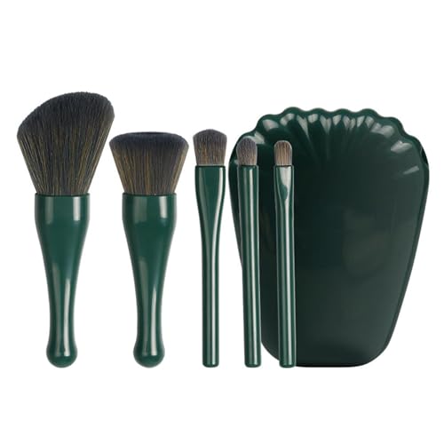 Kompaktes Makeup Pinsel Set | Gesichts-Kosmetik Makeup Bürsten Set,Zusammenklappbares Tragbares Applikator Set für Damen Mädchen Foundation Concealer Lidschatten Puder von Generisch