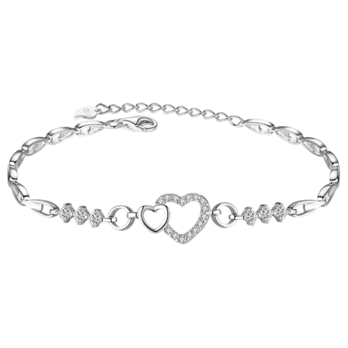 Kompasse für Herren, Armband für Damen und Teenager, Mädchen und Herz-Armbänder, beschichtet mit Rhodium, zierlich, für Sie, selbstaufziehende Uhren, Einheitsgröße, Kupfer, Kein edelstein Kompasse für Herren, Armband für Damen und Teenager, Mädchen und Herz-Armbänder, beschichtet mit Rhodium, zierlich, für Sie, selbstaufziehende Uhren, Einheitsgröße, Kupfer, Kein edelstein von Generisch