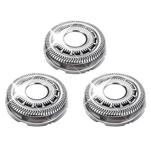 Ersatzköpfe der SH90/72-Serie, kompatibel mit Norelco Rasierer-Ersatzklingen, SH90 9000-Serie, Ersatzklingen, 8000-Serie, 3-teilige Ersatzklingen für Herrenrasierer, Rotationsrasierer von Generisch