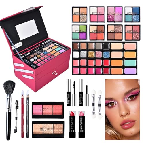 Komplettes Make-up-Set für Frauen | Mehrzweck-Make-up-Sets | Komplette Kosmetik-Sets für Frauen und Mädchen, Make-up-Paletten-Kit für Anfänger Komplettes Make-up-Set für Frauen | Mehrzweck-Make-up-Sets | Komplette Kosmetik-Sets für Frauen und Mädchen, Make-up-Paletten-Kit für Anfänger von Generisch