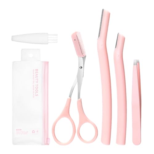 Kompliment Für Augenbrauen – Augenbrauen-Trimmer-Set | Augenbrauen-Set für Männer Frauen | Schutzabdeckung, Augenbrauenschneider mit Etui für Anfänger und Make-up-Künstler von Generisch