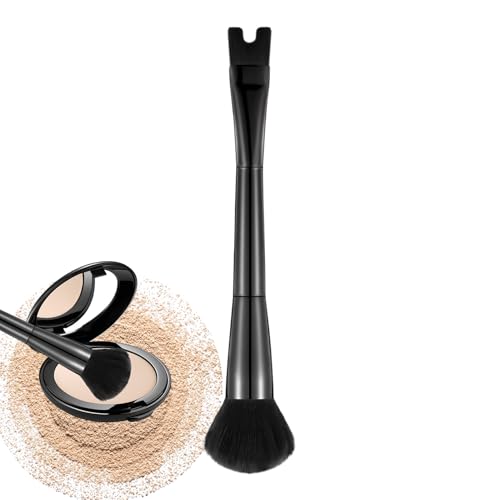 Konturen-Make-up-Pinsel – Doppelfunktions-Pinsel für Rouge, präzises Werkzeug mit doppelter Spitze in U-Form zum Verblenden von Skulptur und Zigomen von Generisch