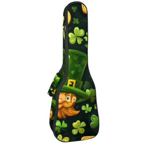 Konzert-Ukulelen-Tasche, St. Patrick Day, Orange, Weiß und Grün, kariert, weich, dick gepolstert, 10 mm dicke Schaumstoffpolsterung, Mehrfarbig 05, 25.9x9x3.1in/66x23x8cm, Taschen-Organizer Konzert-Ukulelen-Tasche, St. Patrick Day, Orange, Weiß und Grün, kariert, weich, dick gepolstert, 10 mm dicke Schaumstoffpolsterung, Mehrfarbig 05, 25.9x9x3.1in/66x23x8cm, Taschen-Organizer von Generisch