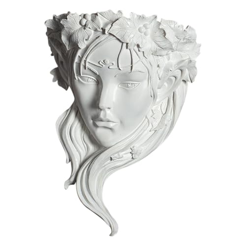 Kopf Pflanzer Gesicht Blumentopf Göttin Statue Pflanzer Dekorative Mädchen Portrait Pflanzer Indoor Outdoor- Mädchen Gesicht Blumenvase -Container Pflanzer von Generisch
