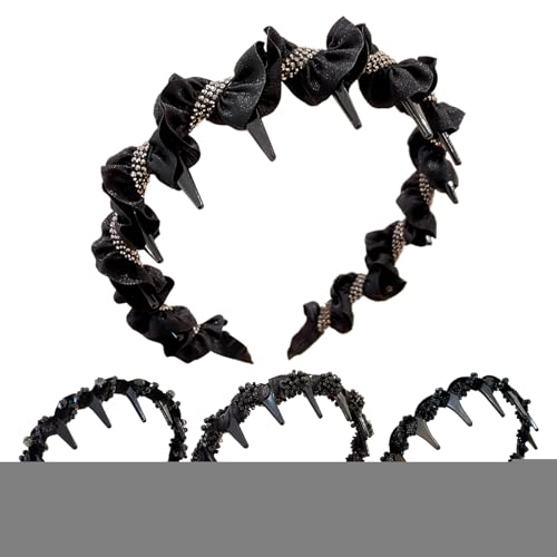 Kopfkrallen Für Damen - Haarreif Hochkopf Haarband,Mode-Haarbänder Haarreif für Damen Mädchen jungfern Tänzerinnen Abendkleider Alltag Zuhause Urlaub Sommer von Generisch