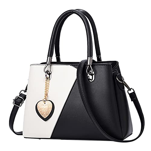 Koreanische Damen-Kuriertasche, einfarbig, Farbblockierung, multifunktional, große Kapazität, einzelne Schultertasche, Segeltuch, niedlich, Wh1, Einheitsgröße von Generisch