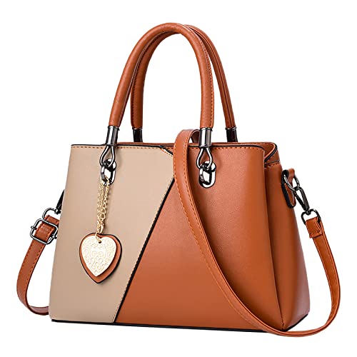 Koreanische Damen-Kuriertasche, einfarbig, Farbblockierung, multifunktional, große Kapazität, einzelne Schultertasche, Segeltuch, niedlich, Wh2, Einheitsgröße von Generisch