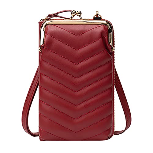 Koreanische Version von One Shoulder Kleine Tasche Mode Messenger Bag Neue Art Damen Touchscreen Handy Tasche Geldbörsen für Frauen Umhängetasche, RD1, Einheitsgröße von Generisch