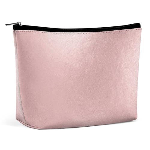 Kosmetiktasche für Damen, Rotgoldfolie, Metallic-Druck, PU-Leder, Make-up-Tasche für Geldbörse, Kulturbeutel, Reise-Organizer-Tasche, Rotgoldfolie, Metallic-Druckmuster, Einheitsgröße von Generisch