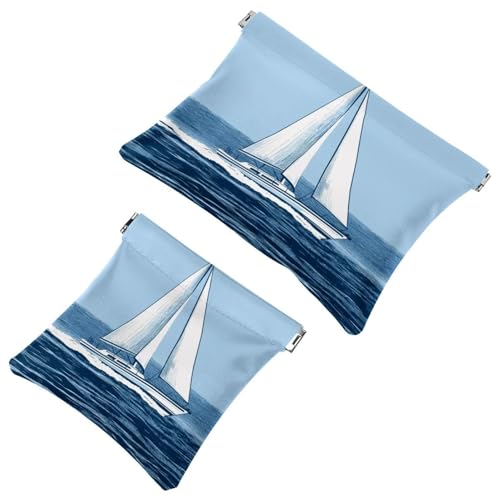 Kosmetiktasche für Damen, wasserdicht, Leder, Make-up-Tasche, kein Reißverschluss, selbstschließend, Make-up-Tasche für Mädchen, Mini-Tasche für Geldbörse, Weihnachts-Candycane rot und grün gestreift, von Generisch