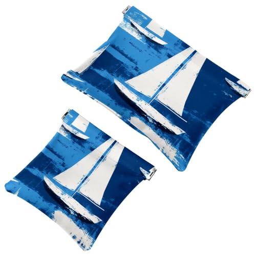 Kosmetiktasche für Damen, wasserdicht, Leder, Make-up-Tasche, kein Reißverschluss, selbstschließend, Make-up-Tasche für Mädchen, Mini-Tasche für Geldbörse, Weihnachts-Candycane rot und grün gestreift, von Generisch