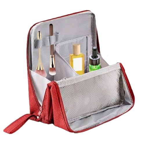 Kosmetiktasche für Damen - wasserdichte Kosmetiktasche Mit Großem Fassungsvermögen - Kosmetikzubehör Für Foundation Lippenstift Lidschatten Sonnencreme Shampoo Spülung von Generisch