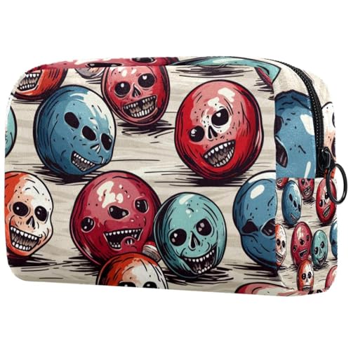 Kosmetiktasche mit Cartoon-Mann-Design, große Kapazität, wasserdicht, tragbar, Kulturbeutel, Make-up-Organizer, mehrfarbig 3, 18.5x7.5x13cm/7.3x3x5.1in, Art déco von Generisch