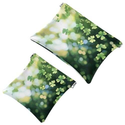 Kosmetiktasche mit Quetschverschluss, Ostern, nahtlos, niedliches Karottenmuster, wasserdicht, Reise-Make-up-Tasche für Geldbörse, tragbare Mini-Make-up-Tasche, kein Reißverschluss für Damen, von Generisch