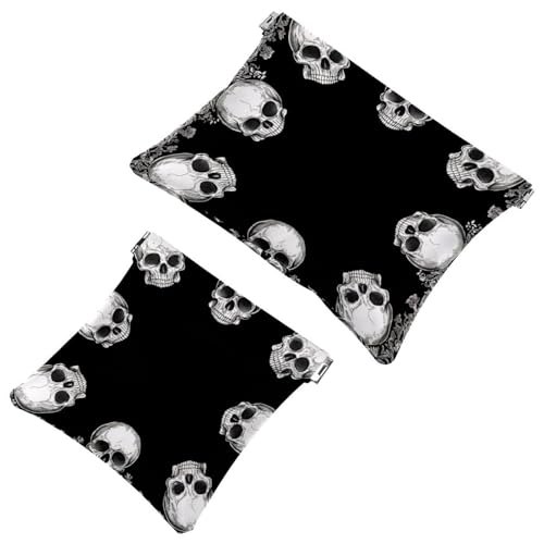 Kosmetiktasche mit Quetschverschluss, Weltraum mit Planeten, Sternen, Astrologie-Muster, wasserdicht, Reise-Make-up-Tasche für Geldbörse, tragbare Mini-Make-up-Tasche, kein Reißverschluss für Damen, von Generisch