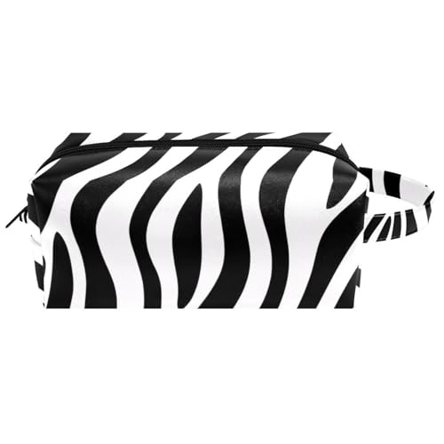 Kosmetiktasche mit abstraktem Blumenmuster, nahtloses Muster, tragbare hängende Reise-Kulturbeutel, Leder-Make-up-Tasche, Kinder-Federmäppchen, Mehrfarbig 05, 8.2x3.1x3.5 in/21x8x9 cm von Generisch