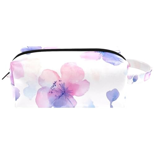 Kosmetiktasche zum Aufhängen, Marineblau und Weiß, Oktopus, nahtloses Muster, wasserabweisend, Kulturbeutel, Reisetasche, für Damen, Herren, Mädchen, tragbare Make-up-Tasche aus Leder, Mehrfarbig 09, von Generisch