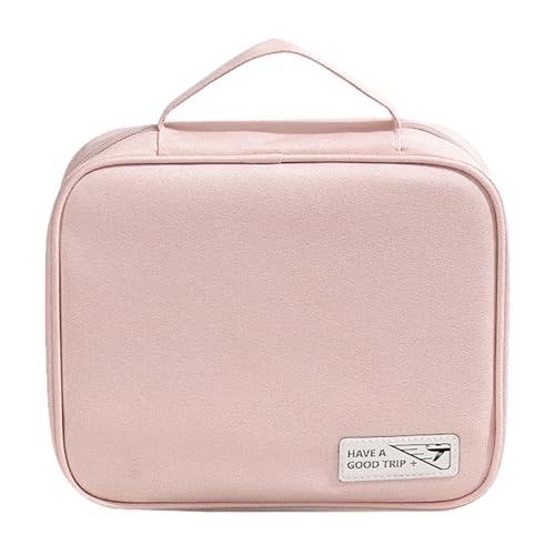 Kosmetische Tasche, tragbare Make -up -Tasche | Tragbarer Make -up -Toilettenbeutel mit Griff | Großkapazität Reisen stilvoller Organisator Gehäuse für Frauen und Mädchen Kosmetische Tasche, tragbare Make -up -Tasche | Tragbarer Make -up -Toilettenbeutel mit Griff | Großkapazität Reisen stilvoller Organisator Gehäuse für Frauen und Mädchen von Generisch