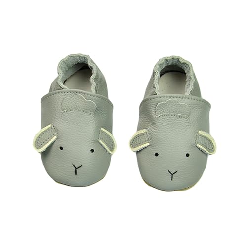 Krabbelschuhe Baby Lauflernschuhe Hausschuhe Baby Schuhe Babyschuhe Kinder Mädchen Jungen Weicher Leder Mit Wildledersohlen Lederschuhe Kleinkind 0-24 Monate von Generisch