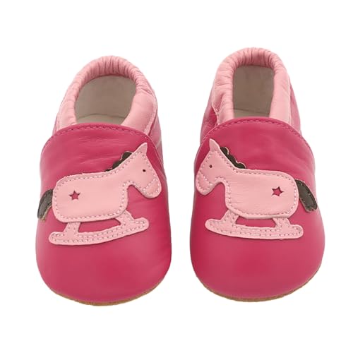 Krabbelschuhe Baby Lauflernschuhe Jungen Mädchen Weicher Leder Babyhausschuhe Kleinkind rutschfeste Lederschuhe Baby von Generisch