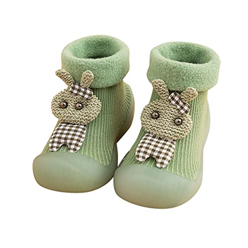 Krabbelschuhe Baby Winter, Lauflernschuhe Kinder Warm, Sockenschuhe für Jungen Mädchen, Atmungsaktiv Winterschuhe Rutschfeste Hüttenschuhe Weiche Sohle Kinderschuhe, Bequem Hausschuhe Indoor Outdoor von Generisch
