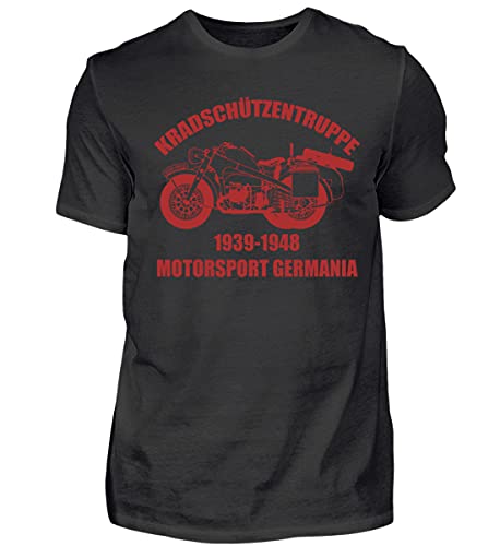 Kradschützentruppe - Motorsport Germania | 1939-1948 | Motorrad Gespann - Herren Shirt -L-Schwarz von generisch