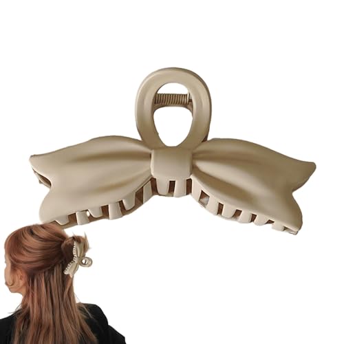 Krallenklammern mit Schleifen, Haarklammer mit Schleife - Anti-Rutsch-Haarbackenklemme,Große Clips für dünnes langes Haar, Haarfang für Frauen und Mädchen, Haarschmuck für den täglichen Gebrauch von Generisch