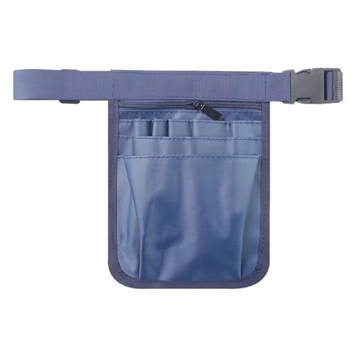 Krankenschwester-Bauchtasche für Damen, mehrere Fächer, Tasche, Krankenschwesterschürze, Hüfttasche, Schere und anderes Zubehör, marineblau, Modern von Generisch