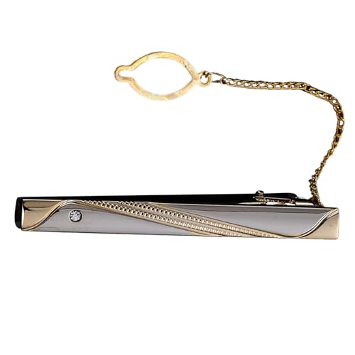 Krawattennadeln - Hochglanz Krawattenclips - Stilvolle Rutschfeste Accessoires Für Herren Als Ehemann Und Freund Für Geschäftstreffen Und Hochzeiten von Generisch