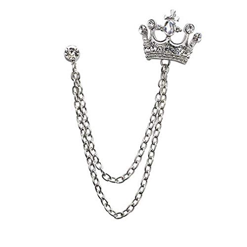 Kreative Brosche in Kronenform, für Jacke, Schal, Tasche, Anhänger, Charm-Zubehör für Herren, bequem und praktisch, langlebig von Generisch