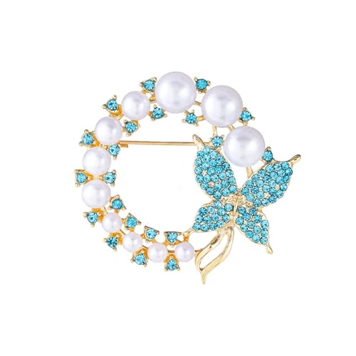 Kreative Strass Blume Brosche Vielseitige Schal Schnalle Kristall Corsage Brosche Damen Accessoires, 1.0*1.0*1.0 von Generisch