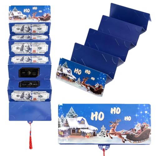 Kreativer Weihnachts-Geldüberraschungsgeschenkumschlag, Weihnachts-Geldgeschenkumschlag Mit 10 Fächern, überraschungs-DIY Weihnachtskartenhalter, Geschenke Für Familie Und Freunde(5pcs-a)Kreativer Wei von Generisch