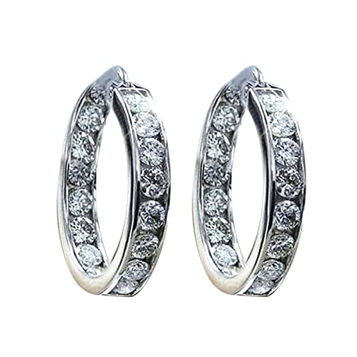 Kreis Vielseitige Ohrringe Zirkon Liebhaber Feminine Kugeln (as show One Size) von Generisch