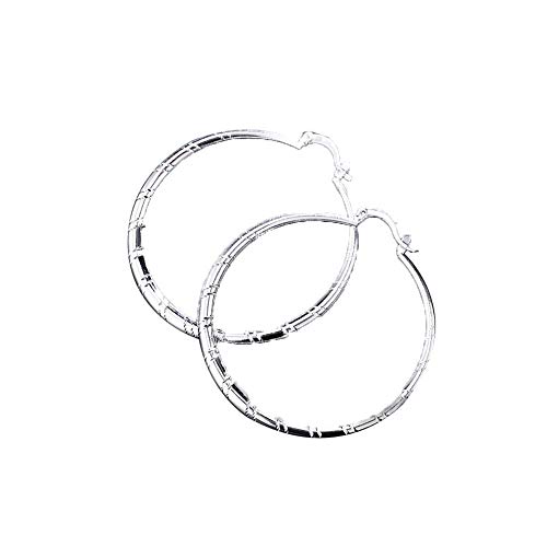 Kreolen mit Linienmuster für Damen, geometrisch, große Kreise, Schmuck, kreative und exquisite Verarbeitung von Generisch