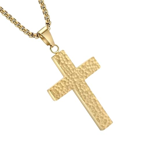 Kreuz-Halskette für Herren, Halskette, Schmuck, 3D-Druck-Anhänger, Schmuckanhänger mit Geheimfach für Männer und Frauen, religiöse Taufanlässe, Refer to description, Titanstahl, Unisex Kreuz-Halskette für Herren, Halskette, Schmuck, 3D-Druck-Anhänger, Schmuckanhänger mit Geheimfach für Männer und Frauen, religiöse Taufanlässe, Refer to description, Titanstahl, Unisex von Generisch