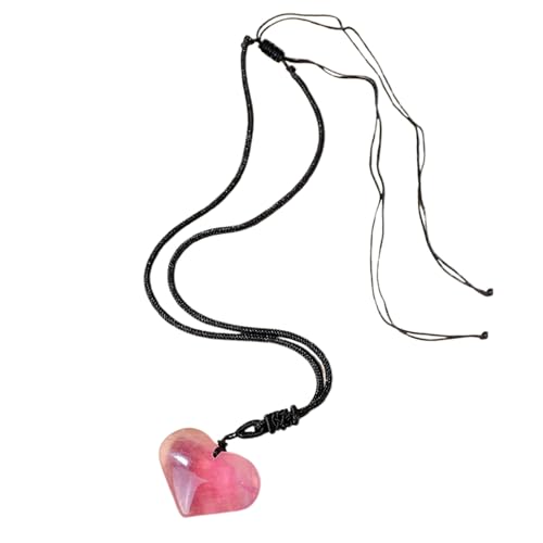 Kristall-Anhänger-Halskette, Naturstein-Schmuck | Natürliche Kristallanhänger Fluorit Halskette - Tragbarer Steinanhänger im Vintage-Stil aus Fluorit-Kristallstein für Männer und Frauen zum täglichen von Generisch