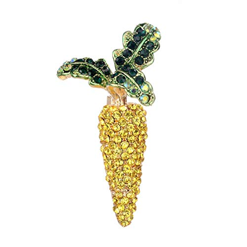 Kristall-Rüben-Brosche aus Legierung, Schal, Knopf, Schmuck für Damen von Generisch