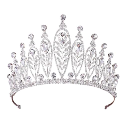 Kristall-Tiara, Krone, Strass, Festzug, Hochzeit, Haarschmuck von Generisch