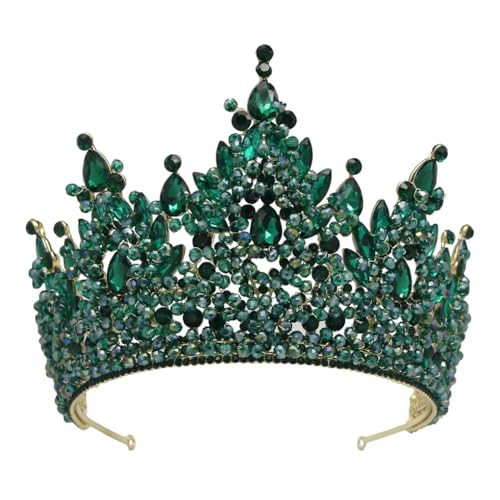 Krone galvanisierter Haarschmuck Prinzessin Tiara Kuchen Dekorationen Kopfschmuck Kristall Kuchen, Strasssteine von Generisch