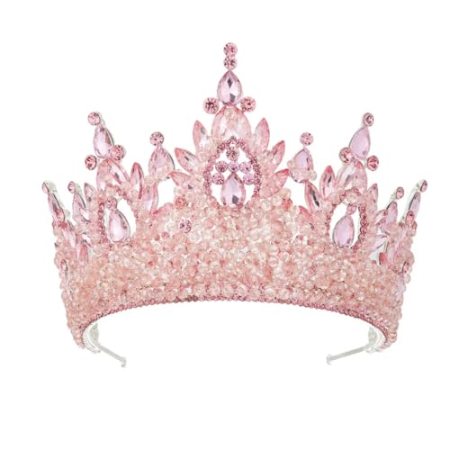 Krone galvanisierter Haarschmuck Prinzessin Tiara Kuchen Dekorationen Kopfschmuck Kristall Kuchen, Strasssteine von Generisch