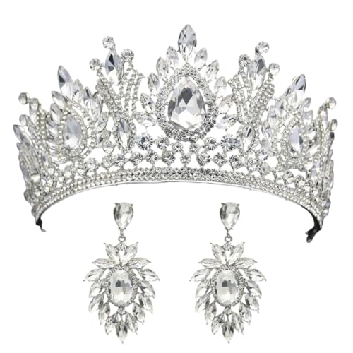 Kronen für Frauen, Kristall-Braut-Tiaras, Hochzeits-Haar-Accessoires von Generisch