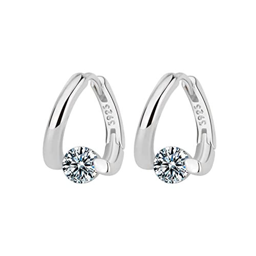 Kronleuchter Ohrringe Aus Sterlingsilber Damen Exquisite Schmuck Funkelnde Ohrringe Kugelohrringe Aus (Silver, One Size) von Generisch