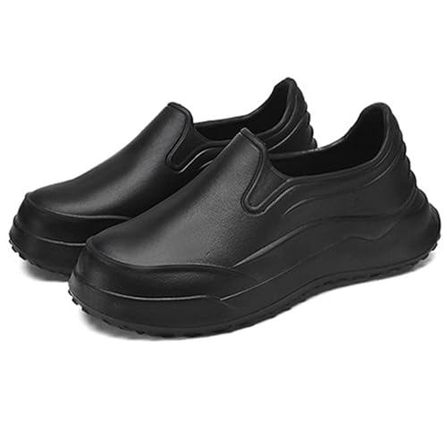 Küchenschuhe for Männer Anti-Rutsch Sicherheitsschuhe for Köche, Atmungsaktive und Bequeme Berufsschuhe Gastronomie, Ölfeste Küchenclogs for Restaurant & Hotel(44 EU) von Generisch