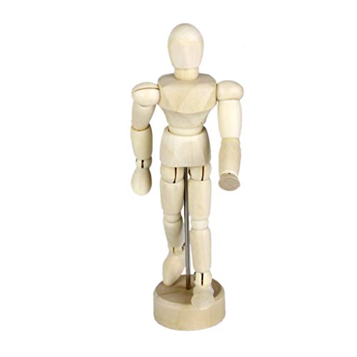 Künstler-Modell aus Holz, bewegliche Figur, Gelenkständer, 11,2 cm Künstler-Modell aus Holz, bewegliche Figur, Gelenkständer, 11,2 cm von Generisch