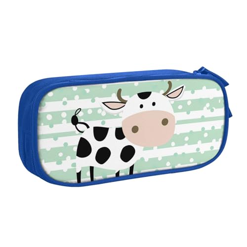 Kuh-Moo Federmäppchen für Jungen und Mädchen, niedlich, groß, für Schreibtisch, Schreibwaren, Organizer, Federmäppchen für Schule, Büro, Make-up-Tasche mit Reißverschluss, rose, 21x5x10.5cm Kuh-Moo Federmäppchen für Jungen und Mädchen, niedlich, groß, für Schreibtisch, Schreibwaren, Organizer, Federmäppchen für Schule, Büro, Make-up-Tasche mit Reißverschluss, rose, 21x5x10.5cm von Generisch