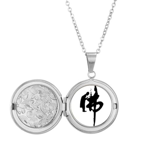 Kultur Mönch Guanyin Medaillon Halskette halten Bild Schmuck Geburtstagsgeschenk von Generisch