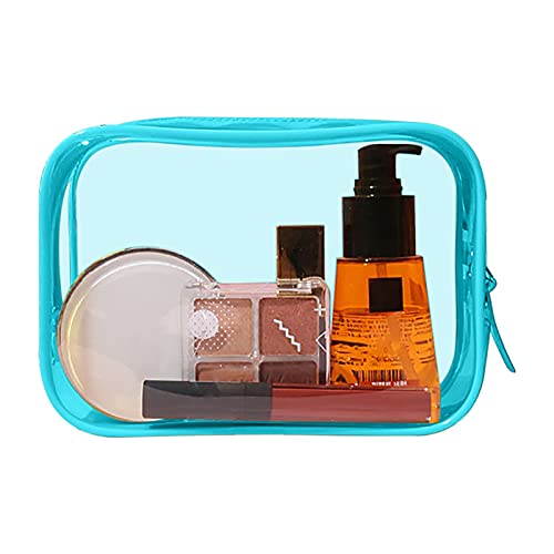 Kulturbeutel Transparent Flugzeug, 17x12x6 cm PVC Durchsichtig Wasserdicht Portable Kosmetiktasche für Männer Frauen Kinder Familie Handgepäck-Reisezubehör Wasserdicht Reise Kulturtaschen von Generisch