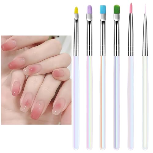 Kunst Nagelbürsten,Acryl Nagelpinsel - Punktier Stempel Applikator für Gel Nagellack Malen zu Hause Salon Anfänger von Generisch