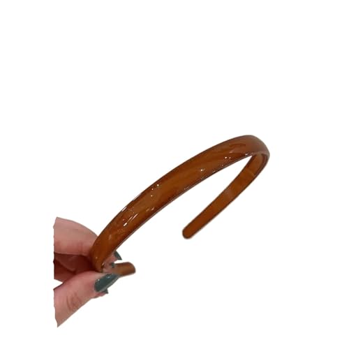 Kunststoff-Haarreifen für Damen, durchscheinend, für Mädchen, Kopfbedeckung (braun) von Generisch